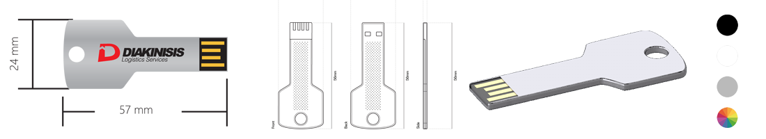 montelo CM-1107 stikaki USB kleidi stick drive