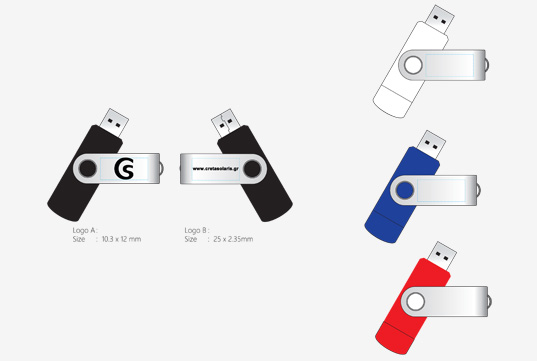 Ψηφιακό δείγμα με λογότυπο από την myUSB